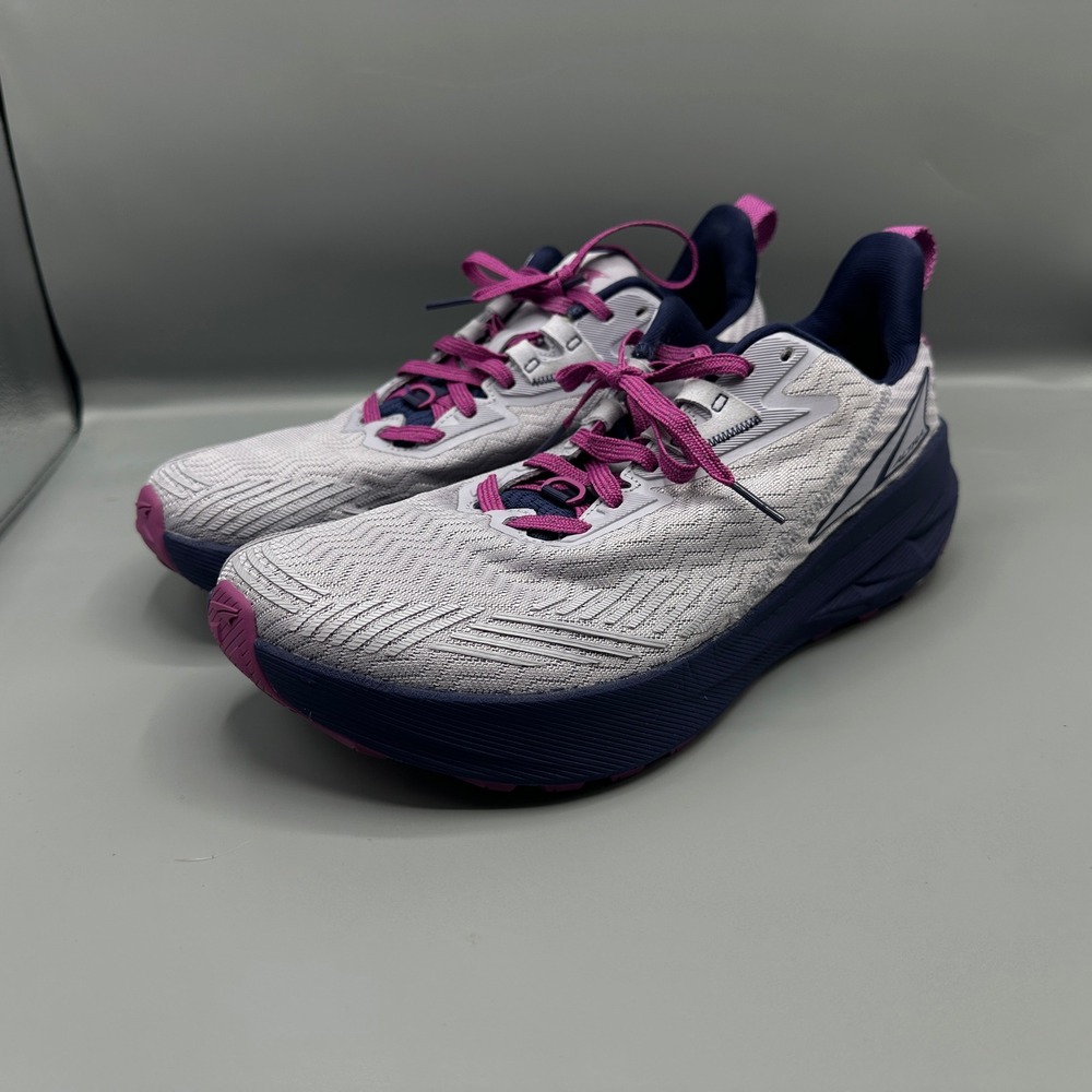 Altra Experience Wild Womens 12 Trail Running Shoes White Purple Flaw hole